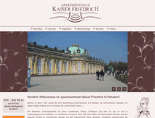 Tablet Screenshot of apartmenthaus-kaiser-friedrich.de